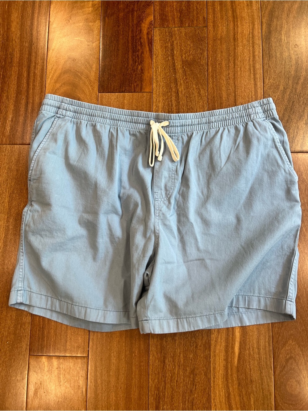 J. Crew NWT Men’s Pale Blue Dock Shorts Elastic Waist XXL